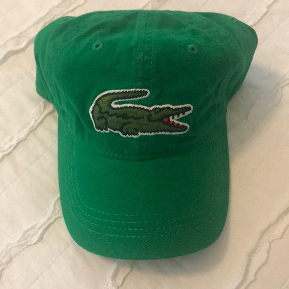 Lacoste hat with large crocodile logo
